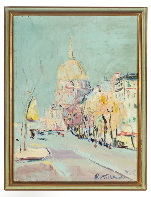 Włodzimierz Terlikowski (1873 Poraj - 1951 Paryż), Paryż. Widok na Panteon, 1938 r.