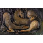 Zdzisław Cyankiewicz (1912, Białystok – 1981, Paris), *Horses*, ca. 1944