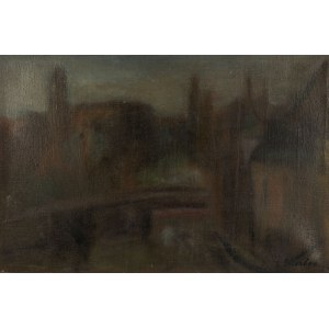 Jerzy Skrebec (1926, Łódź–1995, Gdańsk), Cityscape