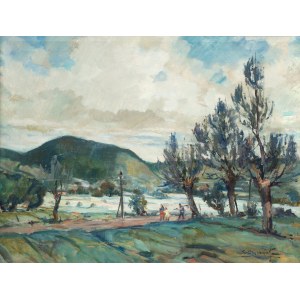 Eugeniusz Dzierzencki (1905, Warsaw – 1990, Sopot), Kashubian Landscape