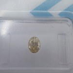 NATURALNY DIAMENT KOLOROWY 0.39 CT WYSOKA CZYSTOŚĆ: VVS2 | SZLIF: OWALNY MODYFIKOWANY Oficjalna wycena brutto rzeczoznawcy: 5 633,40 USD 21 400,44 PLN brutto