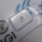 NATURALNY DIAMENT KOLOROWY 0.39 CT WYSOKA CZYSTOŚĆ: VVS2 | SZLIF: OWALNY MODYFIKOWANY Oficjalna wycena brutto rzeczoznawcy: 5 633,40 USD 21 400,44 PLN brutto