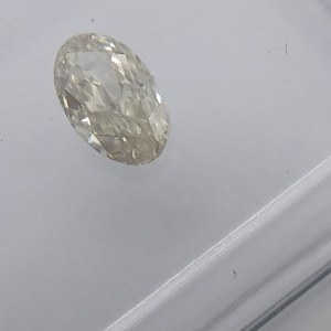 NATURALNY DIAMENT 0.39 CT | BARDZO WYSOKA CZYSTOŚĆ: VVS1 | SZLIF: OWALNY MODYFIKOWANY Oficjalna wycena brutto rzeczoznawcy: 1 476,00 USD 5 607,10 PLN brutto