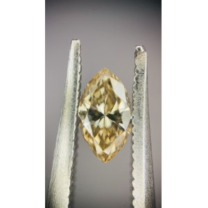 NATURAL COLORED DIAMOND 0.13 CT HIGH CLARITY: VS1 | CUT: MARQUISE Official gross appraisal value: 947.10 USD 3,597.89 PLN gross