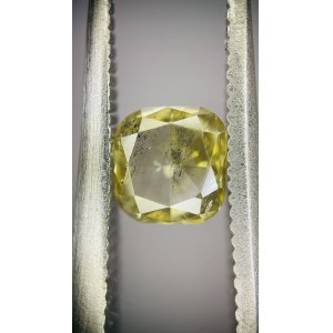 NATURAL COLORED DIAMOND 0.23 CT | CLARITY: Sl2 | CUT: CUSHION Official appraisal value: $2,952 (11,303.00 PLN gross—based on the exchange rate as of September 23)