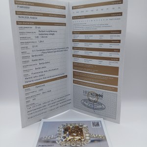 Pierścionek z Diamentami Naturalnymi 1.28ct (Wycena 24 600 USD) - 93 451 zł Brutto