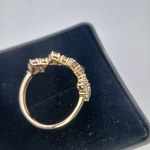 Gold Ring (14k) with Natural Diamonds, 1.07 ct