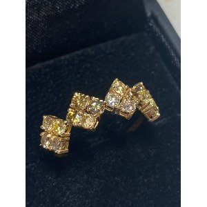 Gold Ring (14k) with Natural Diamonds, 1.07 ct