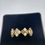 Gold Ring (14k) with Natural Diamonds, 1.07 ct