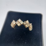 Gold Ring (14k) with Natural Diamonds, 1.07 ct