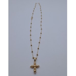 Stunning Milleluci Gold Cross Necklace - Gold Art (18-karat gold)