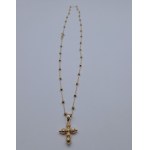 Stunning "Milleluci" Gold Cross Necklace - Gold Art (18-karat gold)