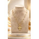 Stunning Milleluci Gold Cross Necklace - Gold Art (18-karat gold)