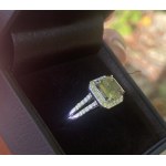Bague en or sertie de diamants de 2,33 carats (diamant central de 2,01 carats) certifiée IGI
