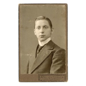 Ziębice, portrait of a young man, photo by Ferner (105)