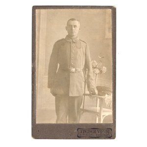 Strzegom, portrait of a man in uniform, photo by Vogdt (107)