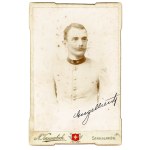Stanisławów, portrait of a man in uniform, photo by A. Kannabich. Cabinet photos (305)