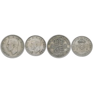 INGHILTERRA. Giorgio VI (1936-1952). Lotto di 2 monete 1947-1950. Cn