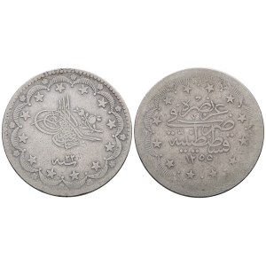 TURCHIA. Abdulmejid (1839-1861). 20 kurush 1255 (1844-1853). KM 675; Ag; 23,50gr qBB