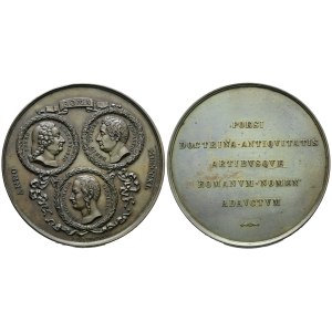 PERSONAGGI. Medaglia In Onore a Pietro Metastasio, E. Quirino Viscontio e B. Pinello 1840. Ae 50mm. SPL
