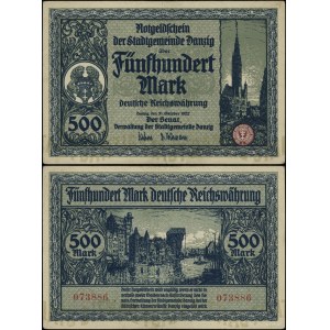 Pologne, 500 marks, 31 octobre 1922