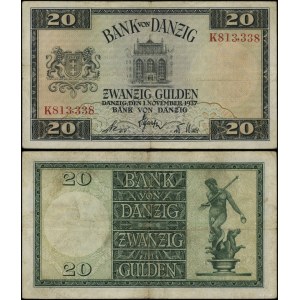 Danzig, 20 Gulden, 1.11.1937