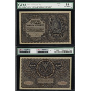 Poland, 1,000 Polish marks, August 23, 1919