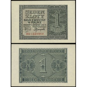 1 zloty, August 1, 1941, BD