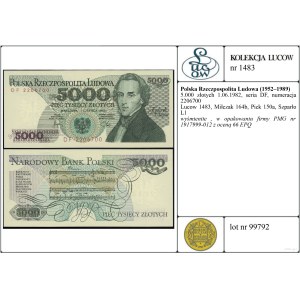 5 000 zlotých, 1. 6. 1982, DF