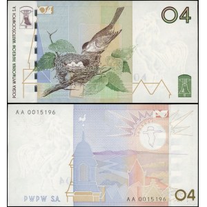 Poland, PWPW test banknote - 04 Black-headed Warbler, (2004)