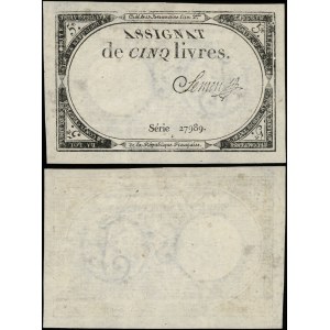 France, 5-livre assignat (1793)