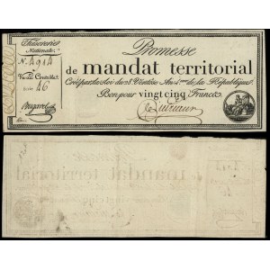 Francja, asygnata na 25 franków, (1796)
