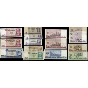 Germany, set of 8 banknotes, 1971–1975