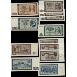 Germany, set of 6 banknotes from 1964