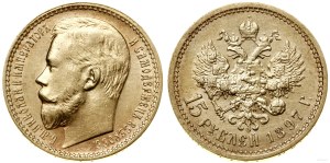 Rosja, 15 rubli, 1897 (А•Г), Petersburg