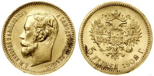 Rosja, 5 rubli, 1902 AP, Petersburg