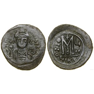Byzantium, follis, AD 589/590 (7th year of reign), Nicomedia