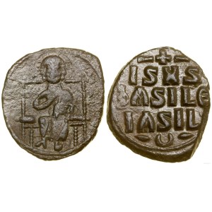 Byzanc, anonymní follis (připisovaný Konstantinovi IX. Monomachovi), (cca 1042–1055), Konstantinopol