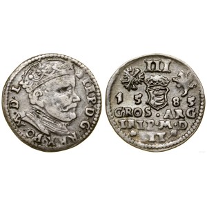 Pologne, trojak, 1585, Vilnius