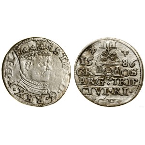 Poland, trojak, 1586, Riga