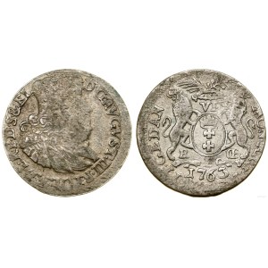 Poland, six-real coin, 1763, Gdańsk