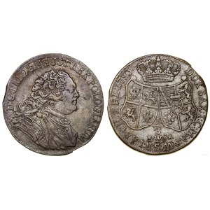 Polska, 1/3 talara (pół guldena), 1753 FWôF, Drezno