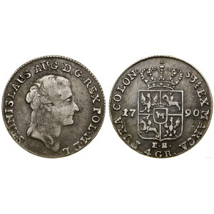 Polsko, zlotý (4 groše), 1790 EB, Varšava