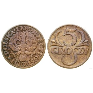 Polska, 5 groszy, 1934, Warszawa