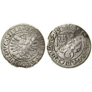 Silesia, 3 kreuzer, 1614, Złoty Stok