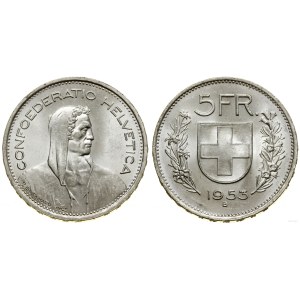 Switzerland, 5 francs, 1953 B, Bern