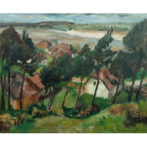 Jan Karmański, The Banks of the Vistula River near Warsaw, 1932