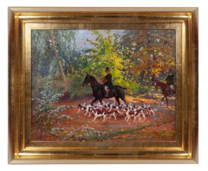Zygmunt Rozwadowski, Polowanie par force, 1908 r.