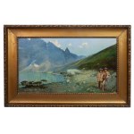 Kazimierz Bieńkowski, Les montagnards près du Morskie Oko, 1900.
