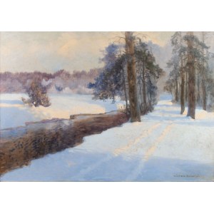 Wiktor Korecki, Winter Landscape with a River
